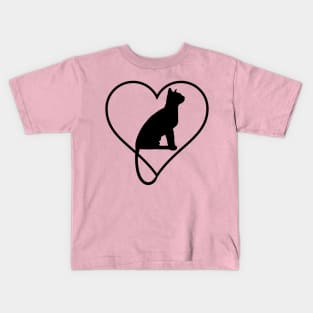 Cat Love Cat Mom Cat Girl Kids T-Shirt